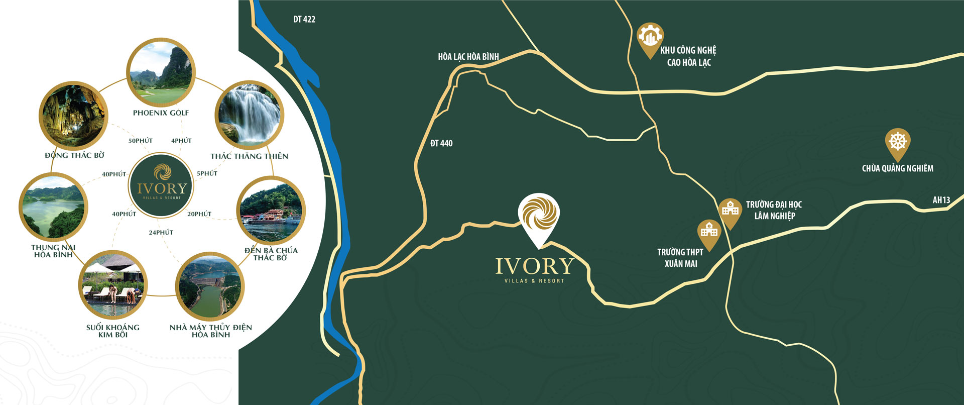 Vị trí Ivory Villas & Resort